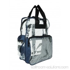 DALIX Small Clear Backpack Transparent PVC Security School Bag